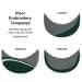 Light Gray-Hunter Green Meshback Velcro Skate Hat, Visor Applique