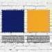 Royal Blue-Athletic Gold Brushed Cotton Swatches