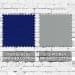 Royal Blue-Light Gray Brushed Cotton Swatches