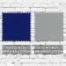 Royal Blue-Light Gray Brushed Cotton Swatches