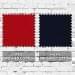 Red-Navy Brushed Cotton Swatches