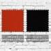 Orange-Black Brushed Leather Lowstyle, Swatch