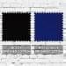Black-Royal Blue Brushed Cotton Swatches
