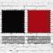 Black-Red Brushed Self Strap Lowstyle, Swatch