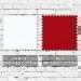 White-Red Brushed Cotton Swatches
