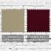 Khaki-Burgundy Bull Denim Swatches