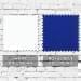 White-Royal Blue Denim Leather Prostyle, Swatch