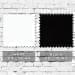 White-Black Denim Slide Buckle Flat Brim, Swatch