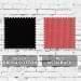 Black-Red Brushed Twill/Mesh Swatches