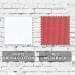 White-Red Brushed Twill/Mesh Swatches
