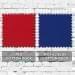 Red-Royal Blue Canvas Velcro Prostyle, Swatch