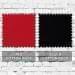 Red-Black Cotton Duck Swatches