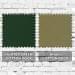 Hunter Green-Khaki Canvas Velcro Trucker, Swatch