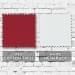 Red-White Cotton Twill/Mesh Swatches