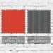 Orange-Black Cotton Twill/Mesh Swatches