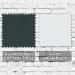 Hunter Green-White Meshback Velcro Flat Brim, Swatch