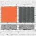 Blaze Orange-Black Cotton Twill/Mesh Swatches