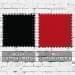 Black-Red Cotton Spandex Swatches