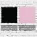 Black-Pink Cotton Spandex Swatches