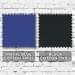 Royal Blue-Black Cotton Twill Swatches