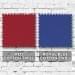 Red-Royal Blue Cotton Twill Swatches