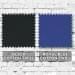Black-Royal Blue Cotton Twill Swatches