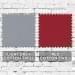 Light Gray-Red Cotton Twill Swatches