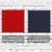 Red-Navy Pro Knit Self Strap Dad Cap, Swatch