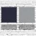 Navy-Light Gray Pro Knit Leather Flat Brim, Swatch