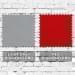 Light Gray-Red Pro Knit Velcro Flat Brim, Swatch
