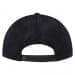 Stock Black Trucker Meshback Snapback Back Image