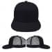 Stock Black Trucker Meshback Snapback Virtual Image