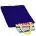 USA Made Poly Market Shopping Tote Bags, Purple-Gold, ISAD317AY5