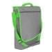 USA Made Nylon Poly Laptop Bags, Grey-Lime, LHCBA29A1Y