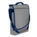 USA Made Nylon Poly Laptop Bags, Grey-Navy, LHCBA29A1Z