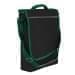 USA Made Nylon Poly Laptop Bags, Black-Hunter Green, LHCBA29AOV