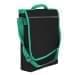USA Made Nylon Poly Laptop Bags, Black-Kelly Green, LHCBA29AOW