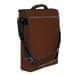 USA Made Nylon Poly Laptop Bags, Brown-Black, LHCBA29APR