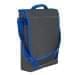 USA Made Nylon Poly Laptop Bags, Graphite-Royal Blue, LHCBA29AR3