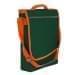 USA Made Nylon Poly Laptop Bags, Hunter Green-Orange, LHCBA29AS0