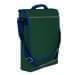 USA Made Nylon Poly Laptop Bags, Hunter Green-Navy, LHCBA29ASZ