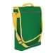 USA Made Nylon Poly Laptop Bags, Kelly Green-Gold, LHCBA29AT5
