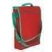 USA Made Nylon Poly Laptop Bags, Red-Kelly Green, LHCBA29AZW