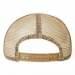 Khaki Eyelets Mesh Back Snapback Prostyle, Back Image