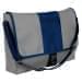 USA Made Nylon Poly Dad Shoulder Bags, Grey-Navy, OHEDA19A1I