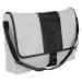 USA Made Nylon Poly Dad Shoulder Bags, White-Black, OHEDA19A3C