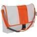 USA Made Nylon Poly Dad Shoulder Bags, White-Orange, OHEDA19A3J