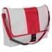 USA Made Nylon Poly Dad Shoulder Bags, White-Red, OHEDA19A3L