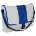 USA Made Nylon Poly Dad Shoulder Bags, White-Royal Blue, OHEDA19A3M