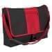 USA Made Nylon Poly Dad Shoulder Bags, Black-Red, OHEDA19AOL